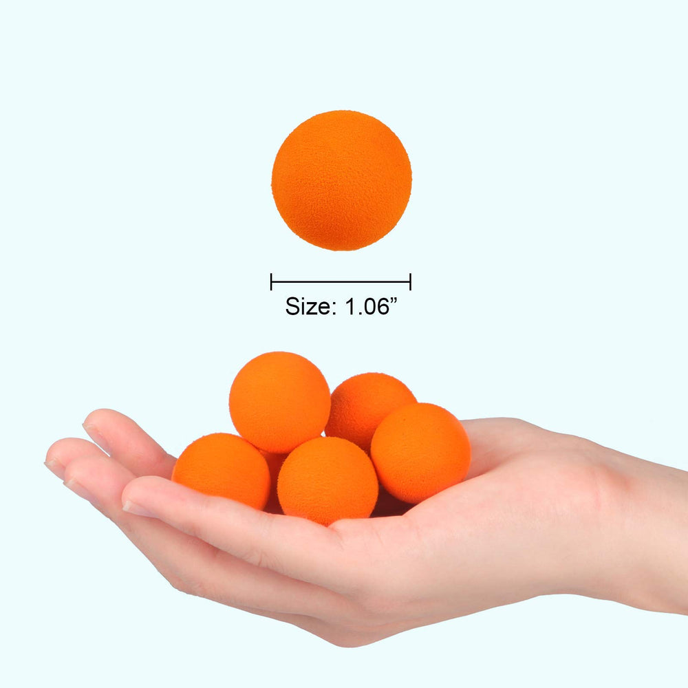 DX DA XIN foam balls measuring 1.06 inches in diameter for consistent launches