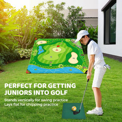 DyBaxa Golf Chipping Game 6 mini axes offer varied scoring options.
