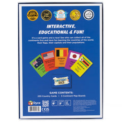 DYCE Continent Race game instruction card simplifying learning steps