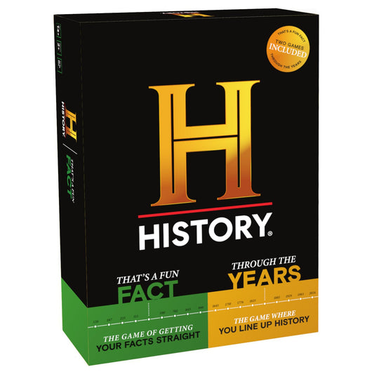 DYCE History Channel 2-in-1 edition cover, ideal for family game nights.