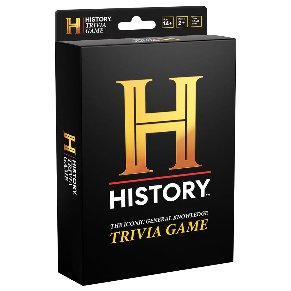DYCE History Trivia Travel Edition pack shot shows compact travel design for on-the-go play.