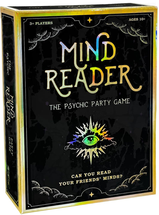 DYCE Mind Reader game box front inviting family game night.