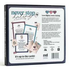 DYCE Never Stop Dating two players setup for shared adventure.