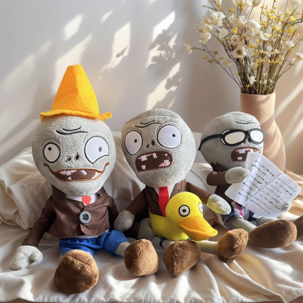 Dyharnsty PVZ Plush Set front view shows all six characters together.