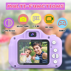 Dylanto Upgrade Kids Selfie Camera back view, compact and safe shell.