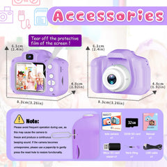Dylanto Upgrade Kids Selfie Camera compact size ideal for small hands.