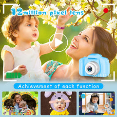 Dylanto Upgrade Kids Selfie Camera dual-camera blue supports creative photo angles