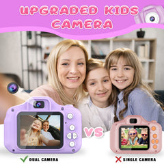 Dylanto Upgrade Kids Selfie Camera in use for selfies and videos.