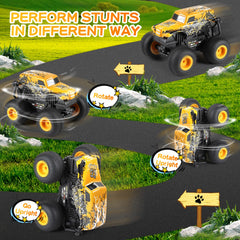 DYODYORC RC truck yellow lighting modes showcasing three adjustable effects