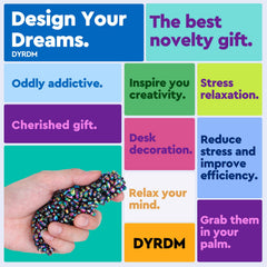 DYRDM ferrite stones color layers reveal vivid sensory appeal.