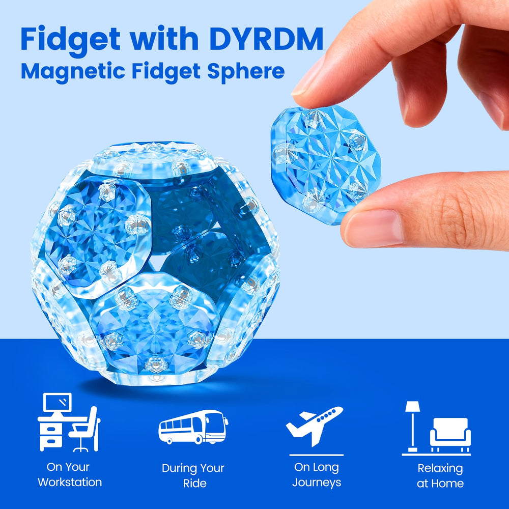 DYRDM magnet-connection highlights strong alignment for stable configurations during play.