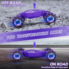 Dysaim Gesture RC Car in drift action highlighting versatile maneuverability.