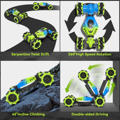 Dysaim Gesture RC Car in action performing spins and drifts.