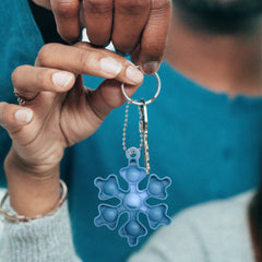 DZLUSJ christmas mini pop keychain colors image showcasing rainbow colorways for mood lift.
