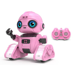 Dzxlin robot toy with LED eyes and color-changing lights for engaging play