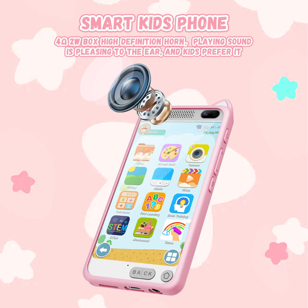 E teacher Kids Phone dual camera rear for quick photo moments