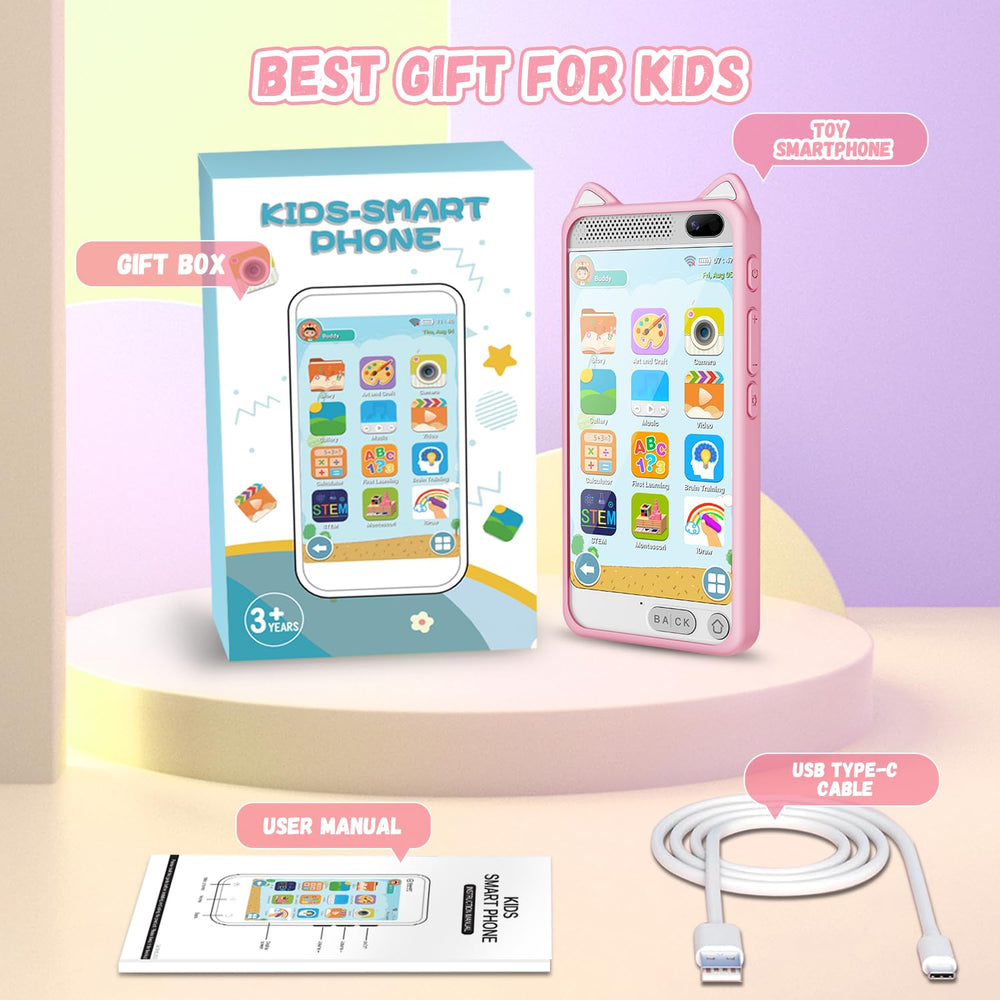 E teacher Kids Phone includes case and charger for ready setup