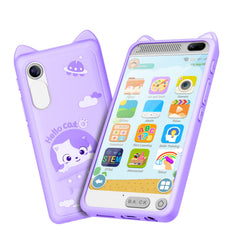 E teacher kids smartphone front camera for pretend play and photo learning