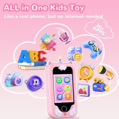 Eaever Kids Smart Phone Toy learning games screen supports ABCs and puzzles