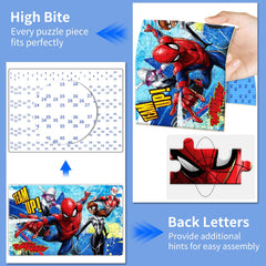 Eagarch kids puzzles colorful pieces close-up show durability and vibrant visuals