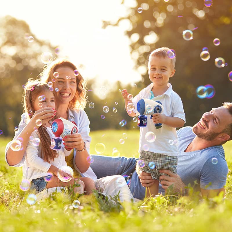 EagleStone 2 Bubble Gun with LED lights and astronaut theme shines during play