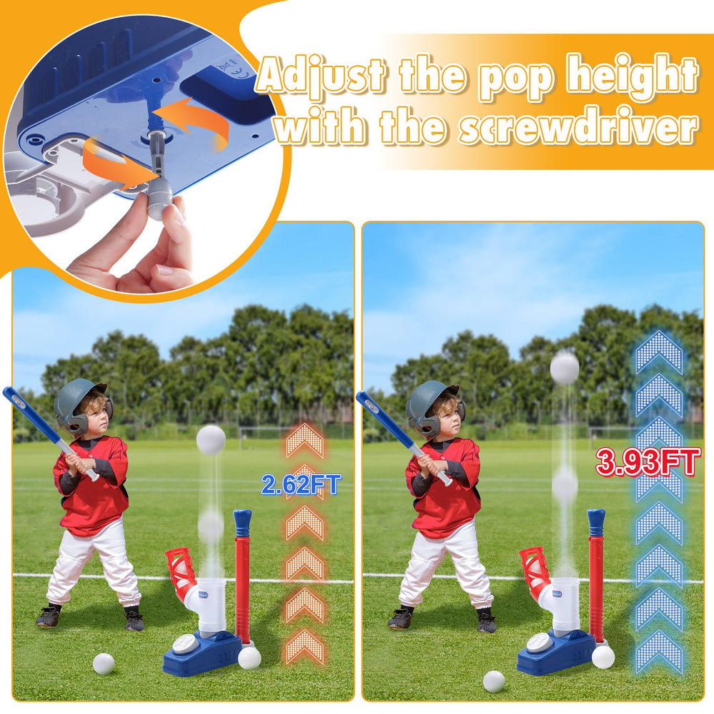 EagleStone auto pitching machine delivering safe, soft baseballs for kids.