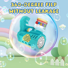 EagleStone bubble gun comes with simple setup and accessories.