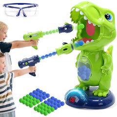 EagleStone dinosaur shooting target in action boosting family fun and aim skills.