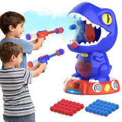 EagleStone dino target game boosts hand-eye coordination during play.