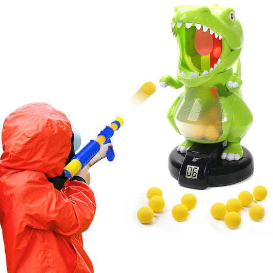 EagleStone dinosaur target setup for kid-friendly indoor and outdoor play