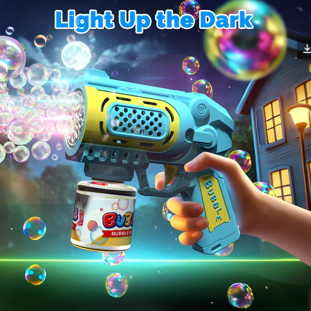 EagleStone easy-to-use bubble guns start play quickly for ages 3+.