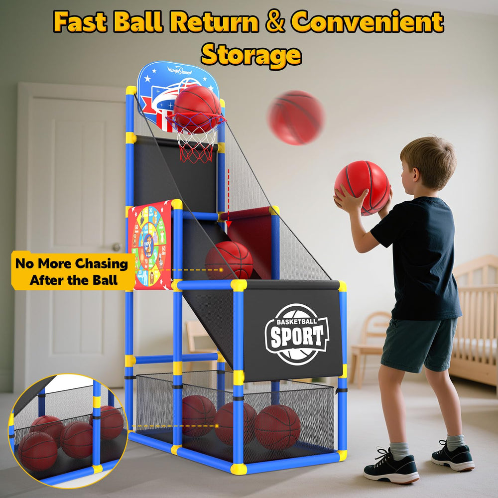 EagleStone indoor-outdoor-playset suitable for living room or yard.