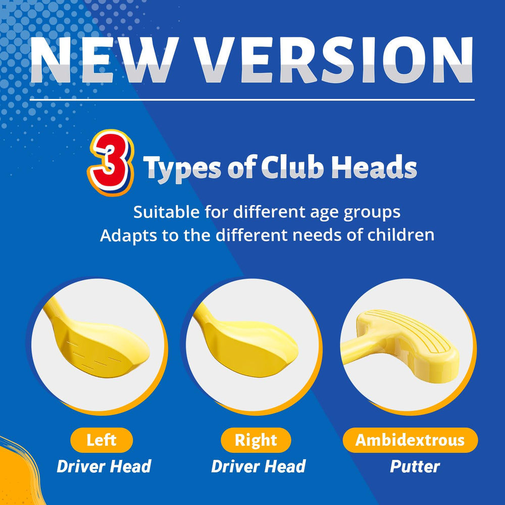 EagleStone Interchangeable Club Heads support both left- and right-handed players.