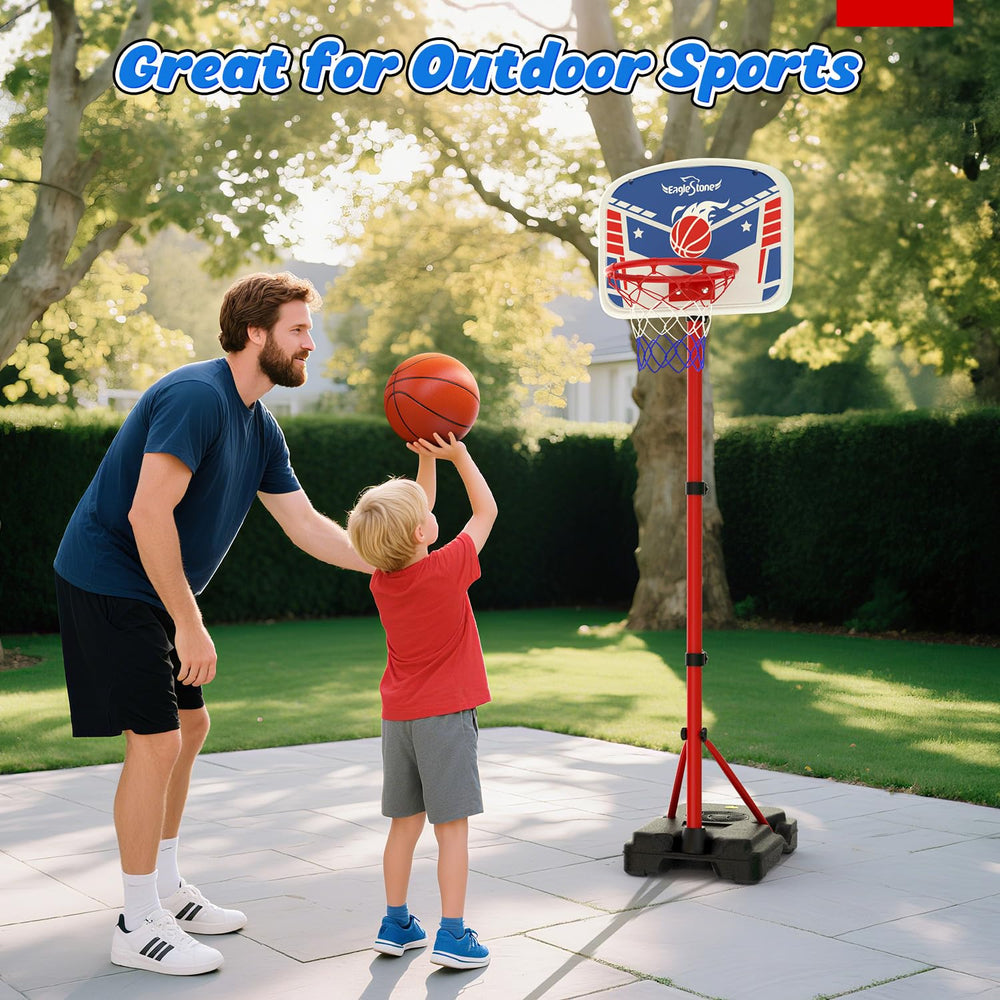 EagleStone child playing basketball shows versatile use.