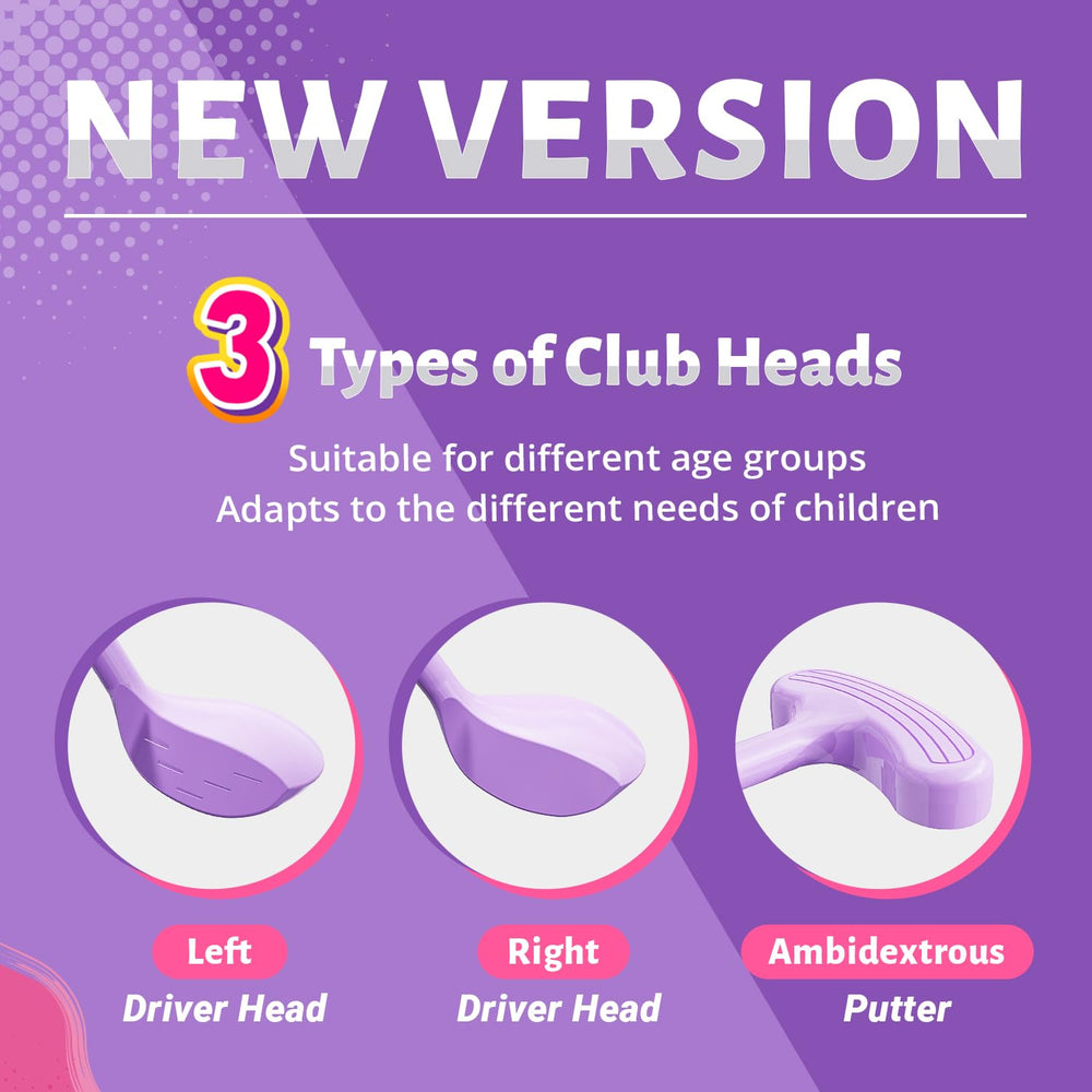 EagleStone adjustable 3-head club supporting left and right-handed players