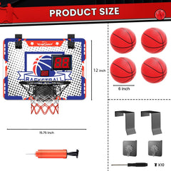 Inflation pump included to keep balls ready for play.