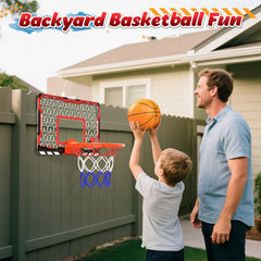 EagleStone mini basketball hoop backboard close up showing durable construction.