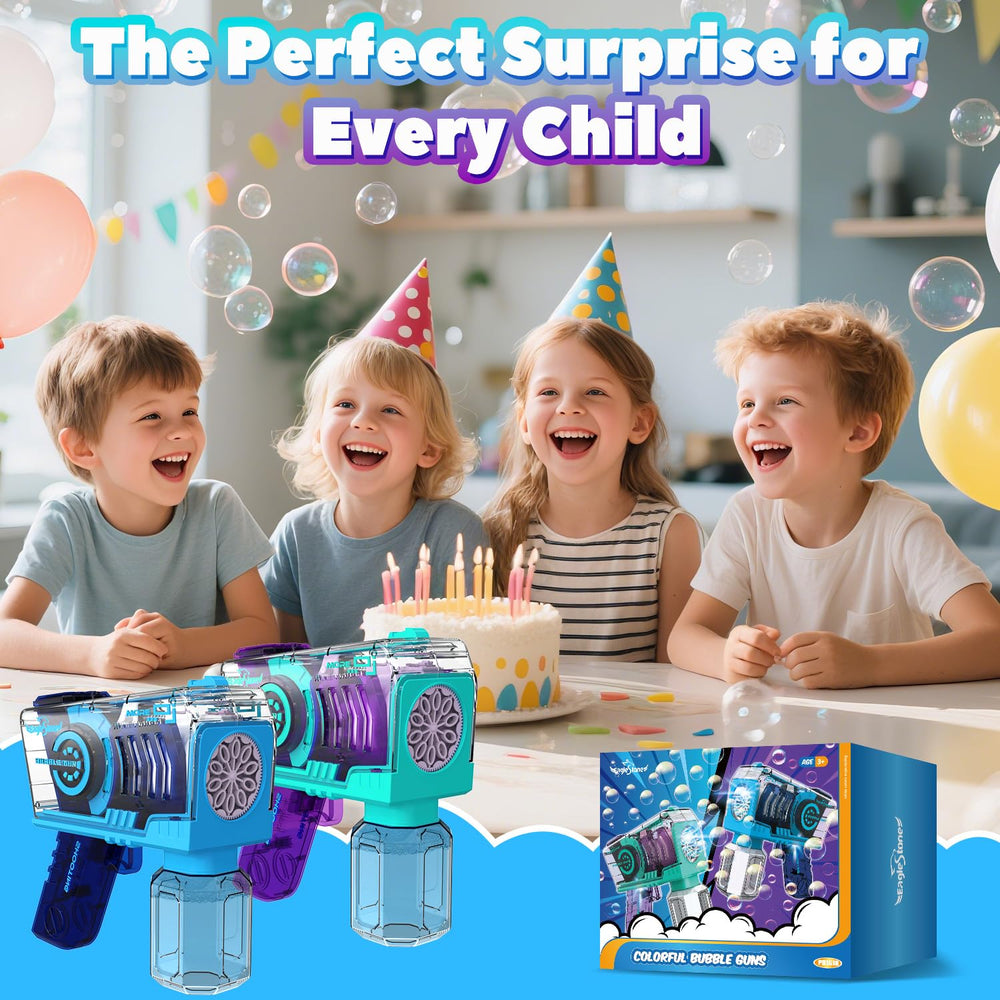 EagleStone glow mode lights up bubbles for after-dark moments.