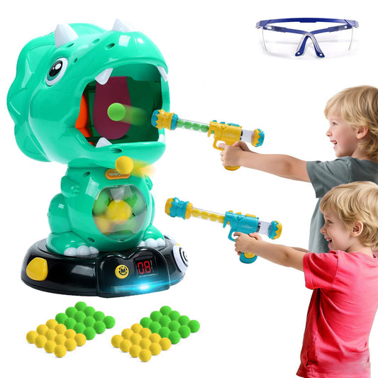EagleStone Triceratops Dino Shooting Game with 2 guns for action-packed playtime