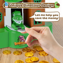 Eaistose dinosaur piggy bank coin-steal action sparks saving fun