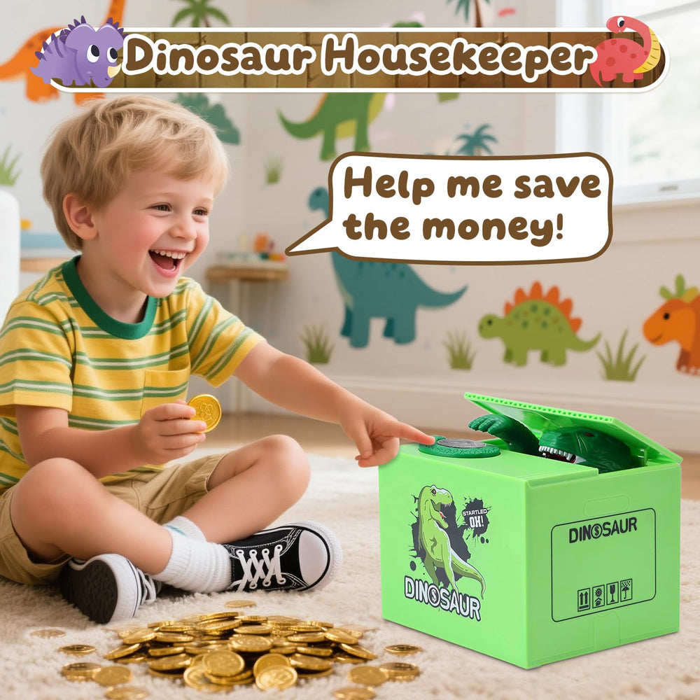 Eaistose piggy bank coin on button ready to trigger the head-rise