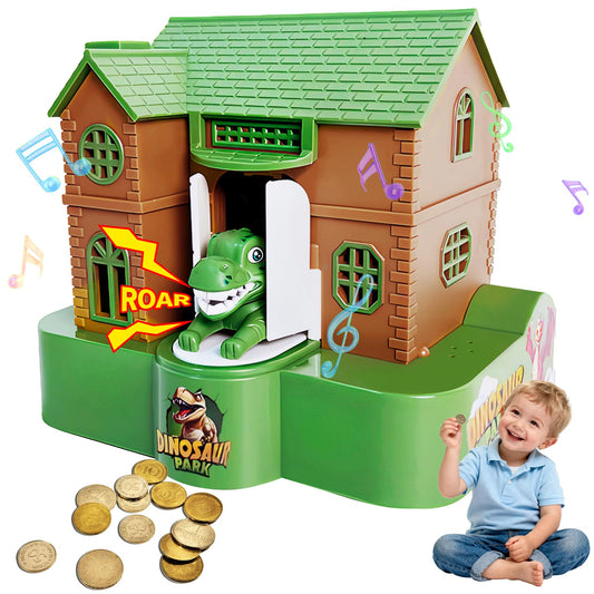 Eaistose dinosaur piggy bank overview encouraging playful saving for kids