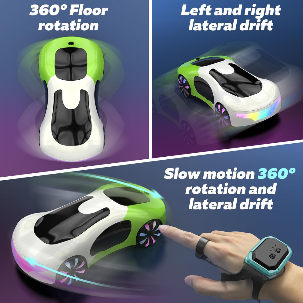 Eallpha gesture RC car top view reveals compact design and easy battery access.