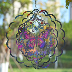 Eandisom wind spinner adds sparkle with reflective colorful layers.