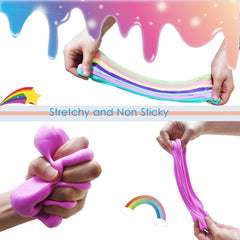 EASYCITY Butter Slime Kit in a sensory play setup for hands-on fun
