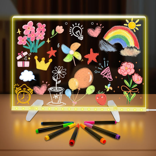 Eascor LED note board colors lit on wall for vibrant reminders