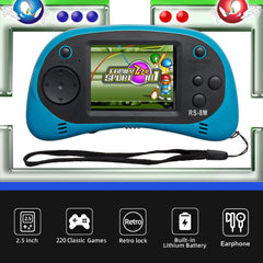 EASEGMER handheld blue side view highlighting compact, lightweight design for on-the-go play