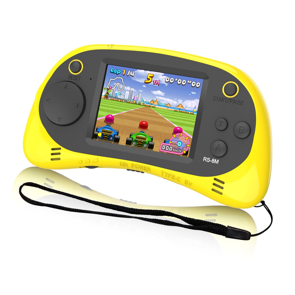 EASEGMER kids handheld console with 220 games for on-the-go entertainment.