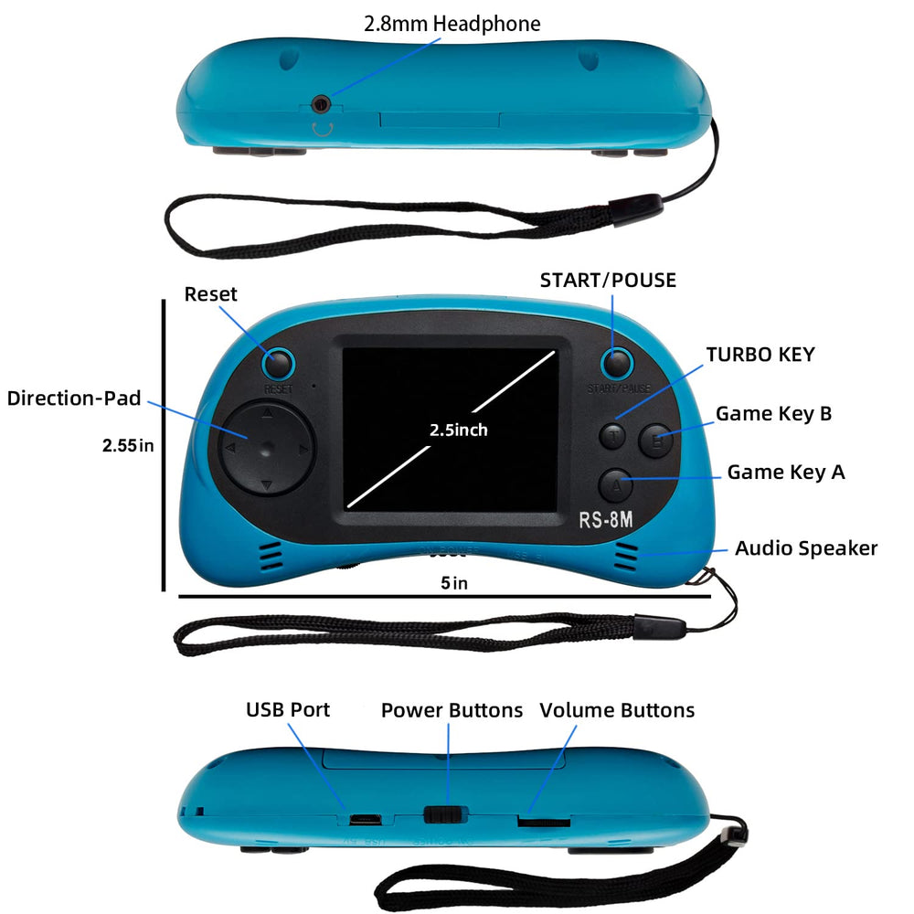 Built-in rechargeable battery on the EASEGMER handheld for longer play sessions