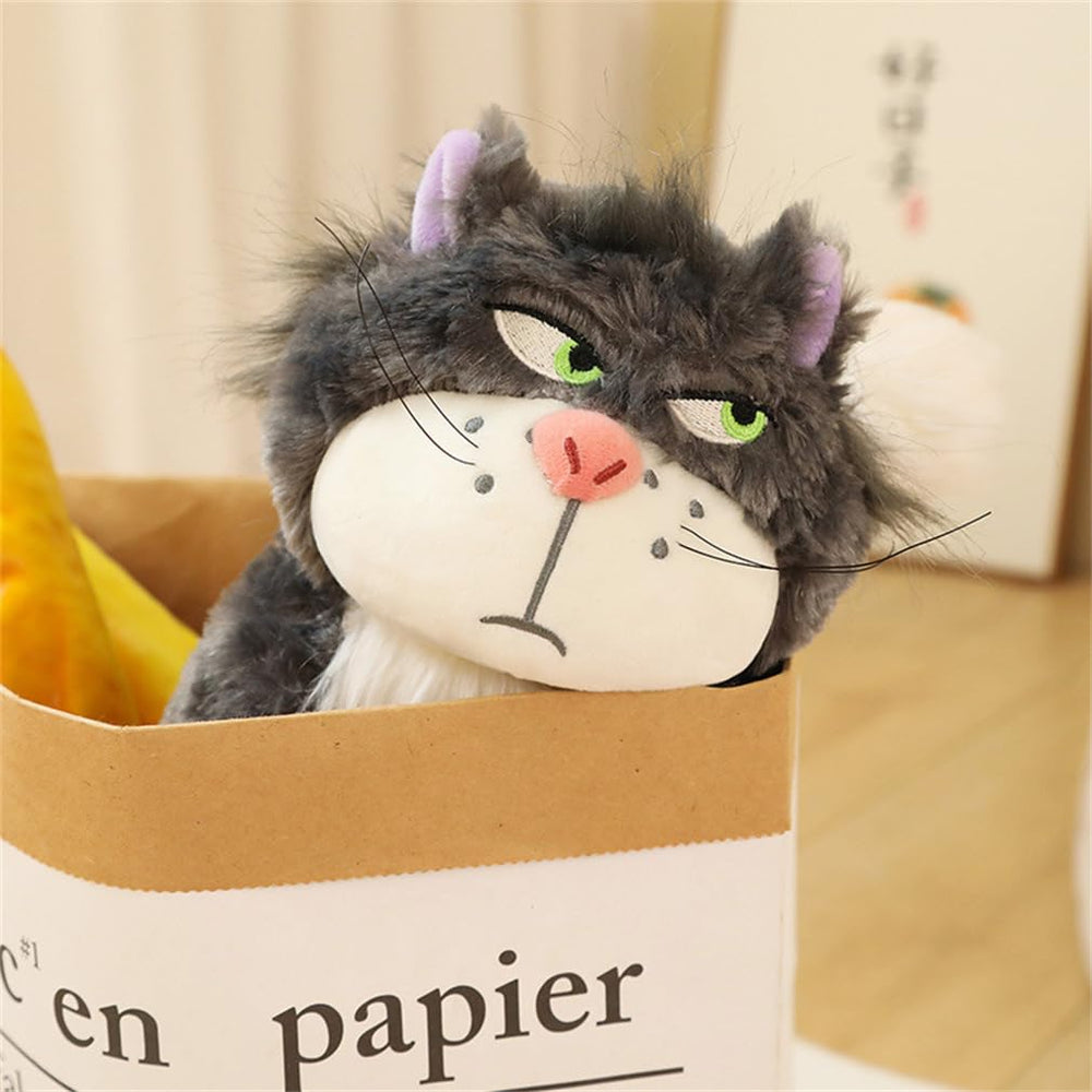 EASELR Angry Cat soft PP cotton feels gentle for safe snuggles.